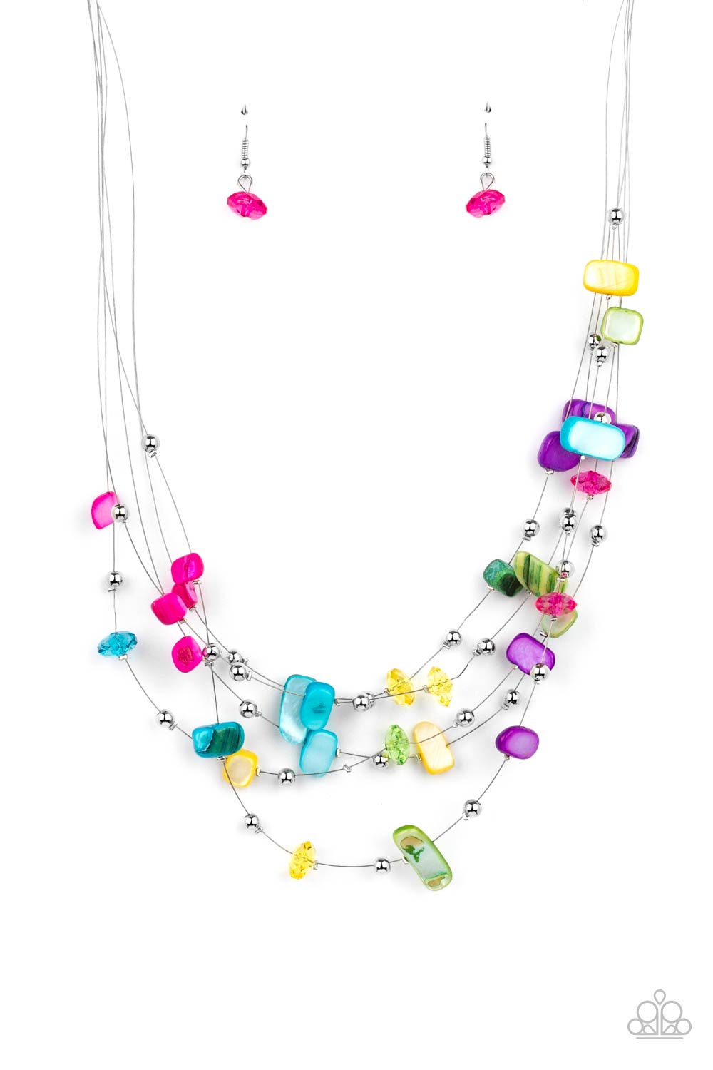 Paparazzi Accessories: Prismatic Pebbles - Multi Necklace