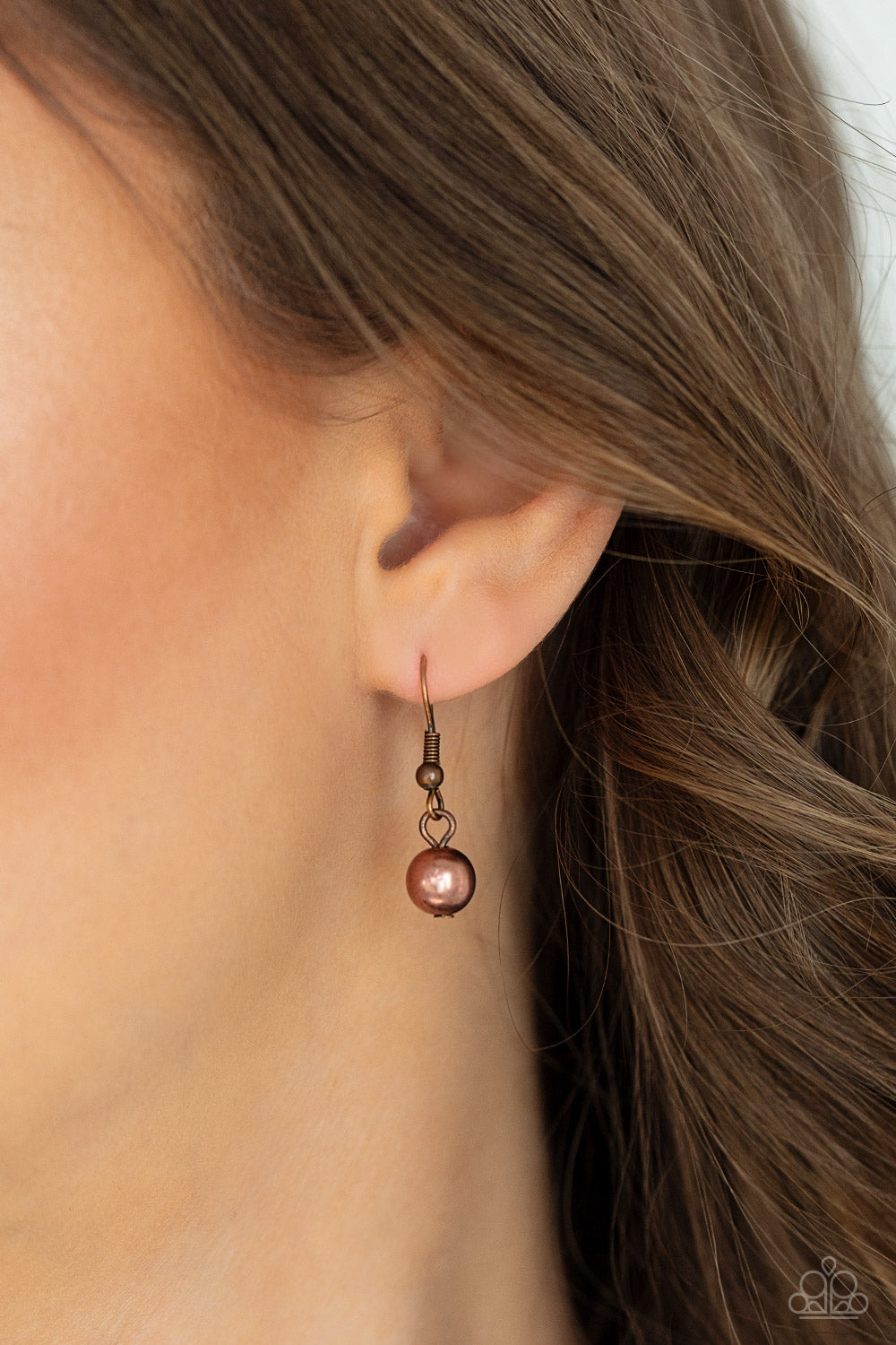 Paparazzi Accessories: Beaded Beacon - Copper Necklace