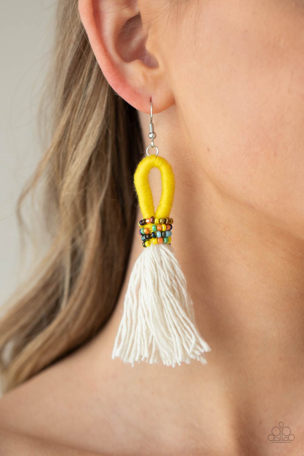 Paparazzi Accessories: The Dustup - Yellow Earring