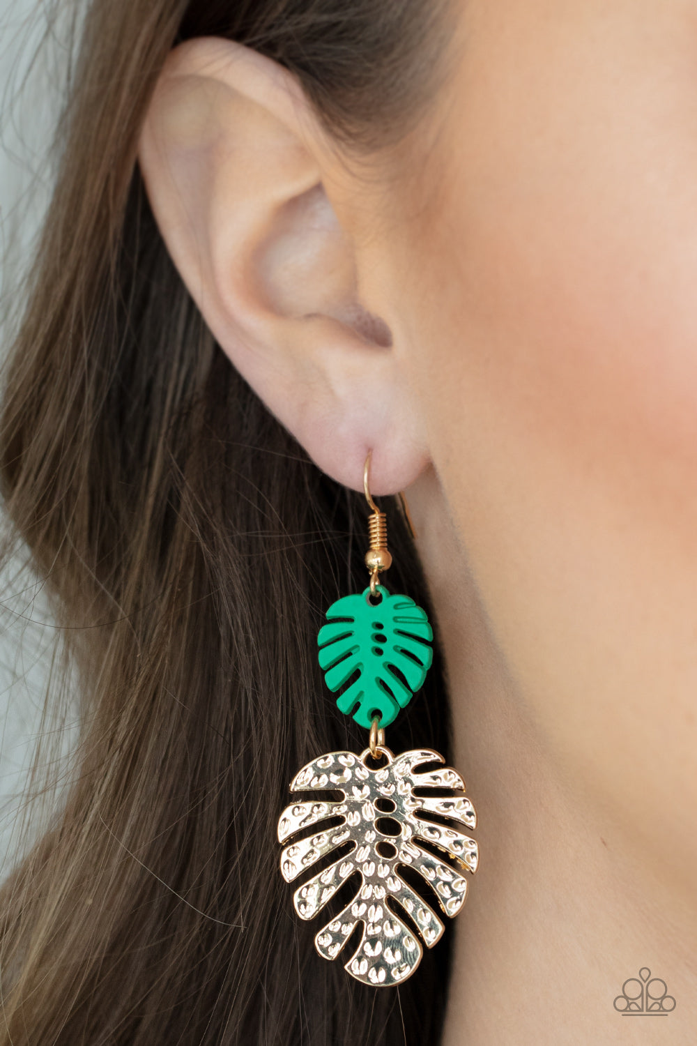 Paparazzi Accessories: Palm Tree Cabana - Green Earring