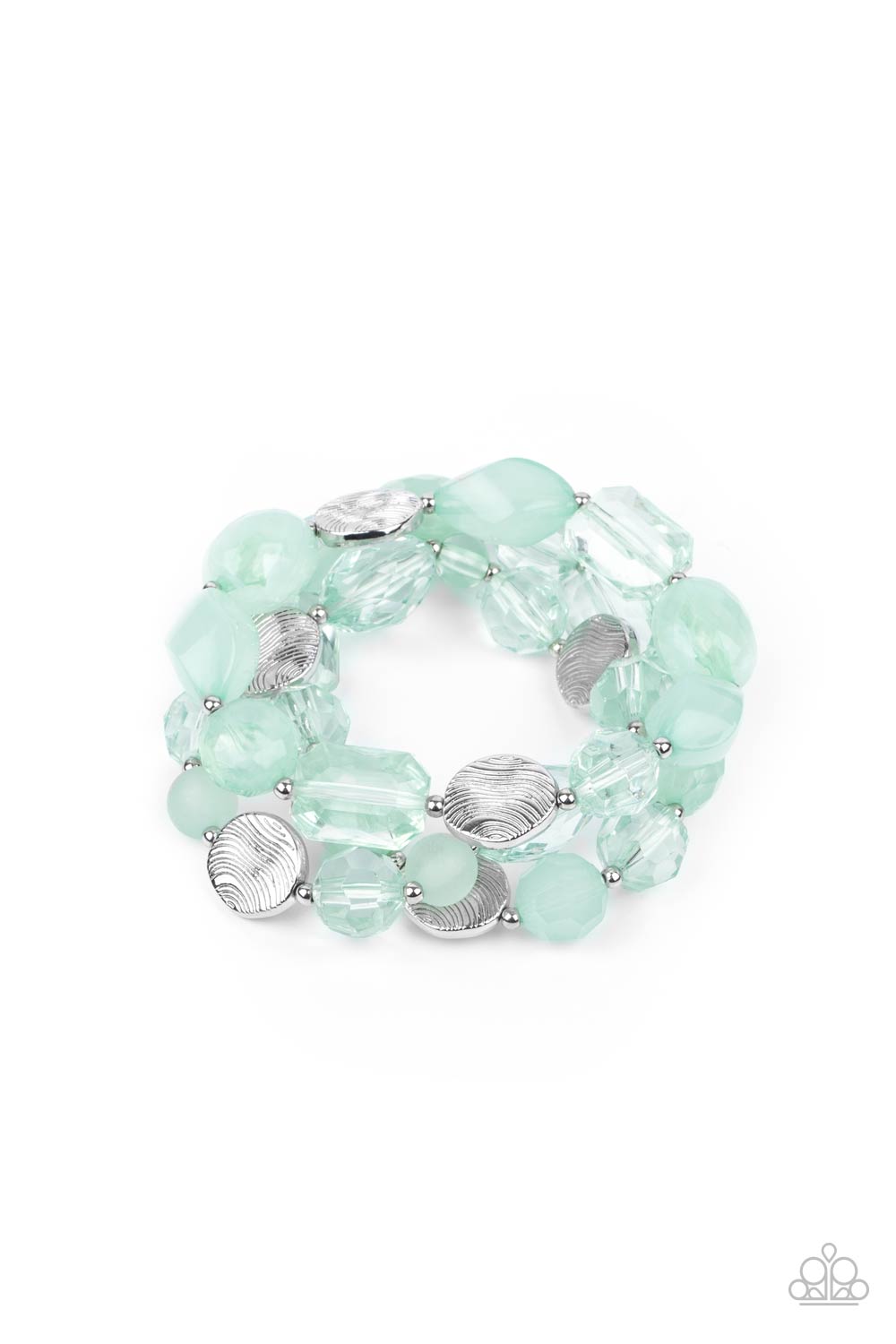 Paparazzi Accessories: Oceanside Bliss - Green Bracelet