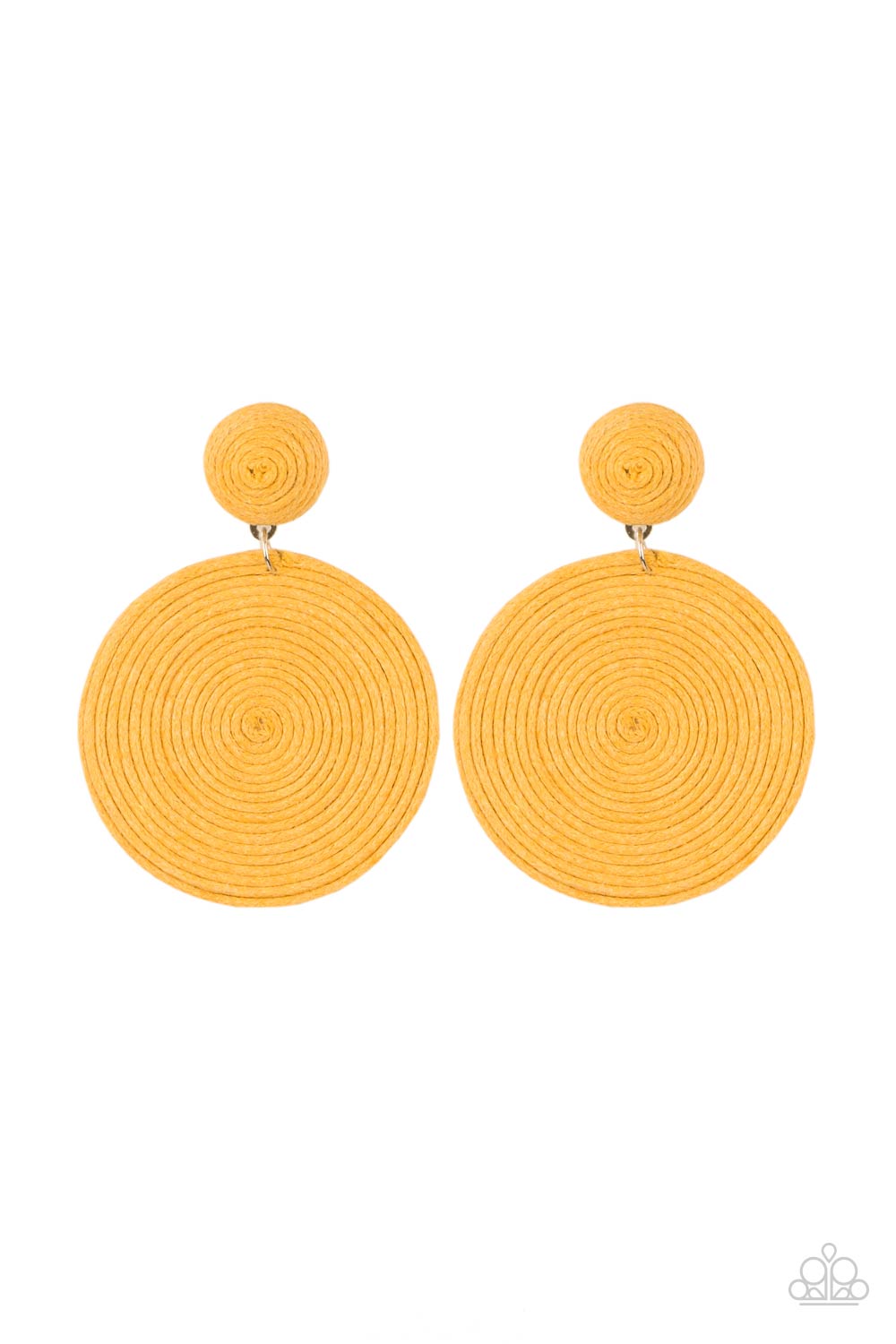 Paparazzi Accessories: Circulate The Room - Yellow Post Earring