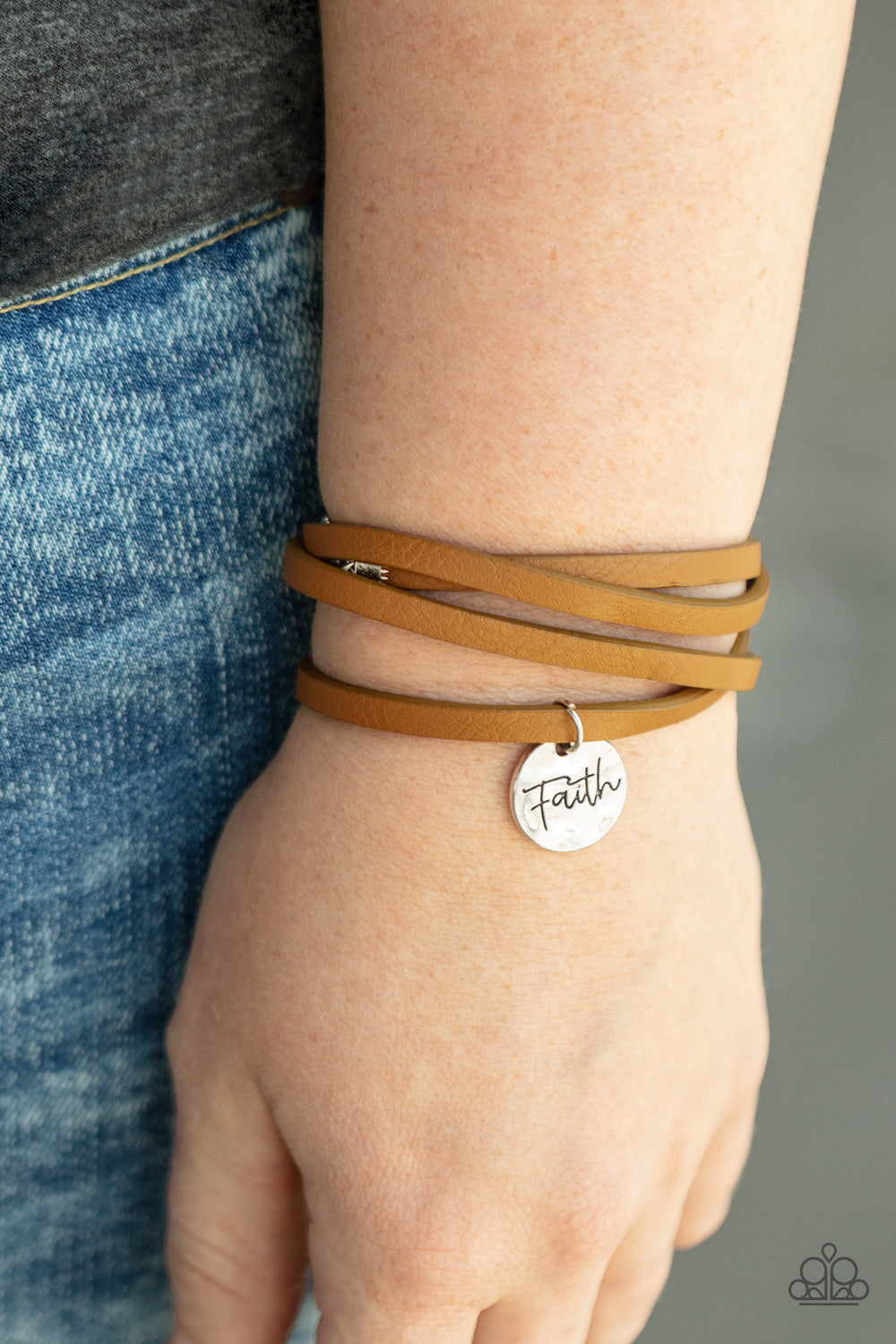 Paparazzi Accessories: Wonderfully Worded - Brown Bracelet