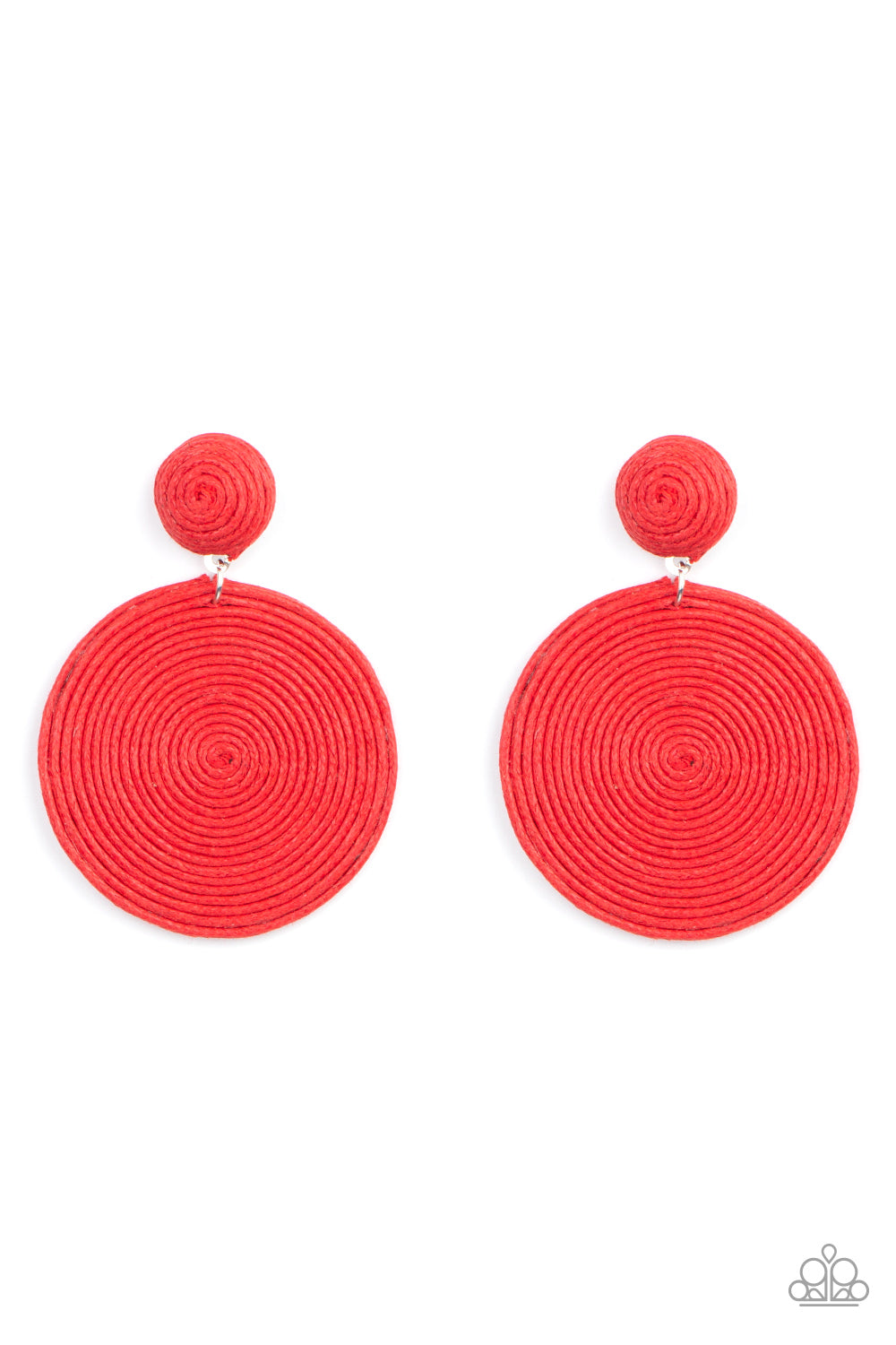 Paparazzi Accessories: Circulate The Room - Red Earring