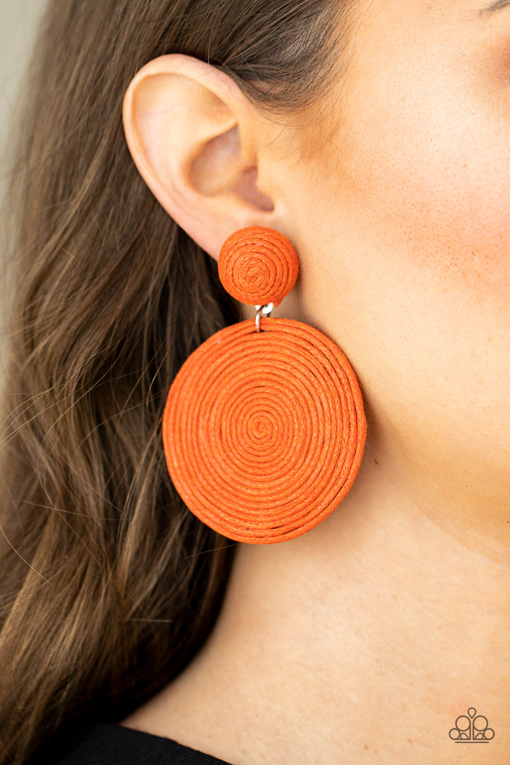 Paparazzi Accessories: Circulate The Room - Orange Earring