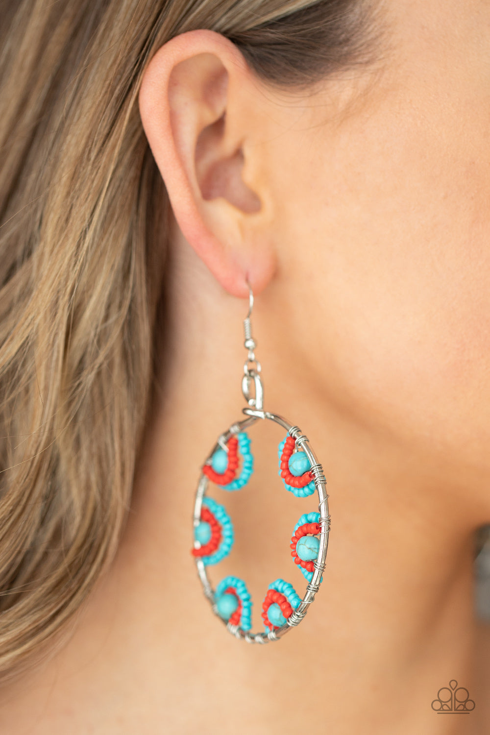 Paparazzi Accessories: Off The Rim - Blue Earring