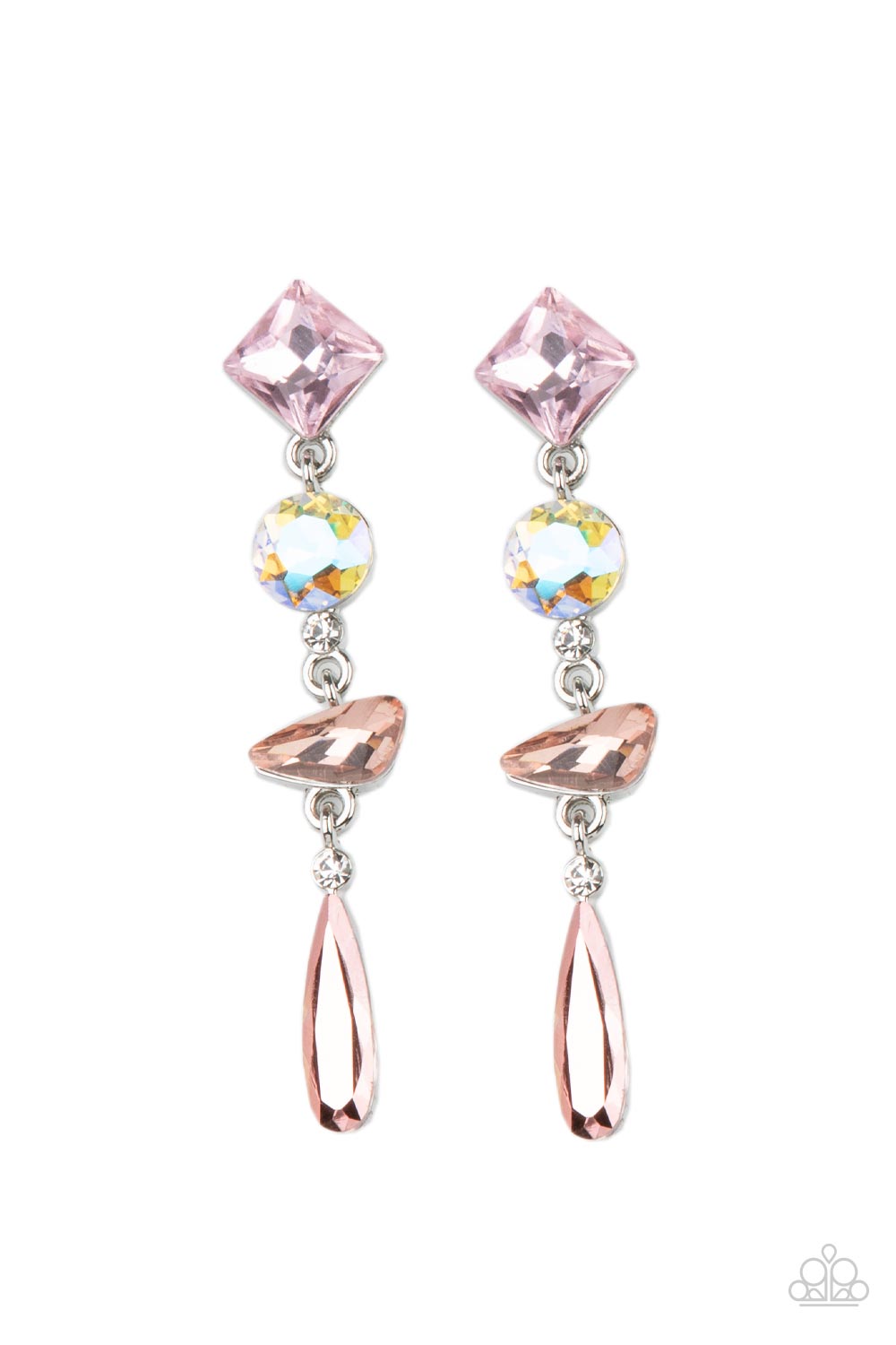 Paparazzi Accessories: Rock Candy Elegance - Pink Earring
