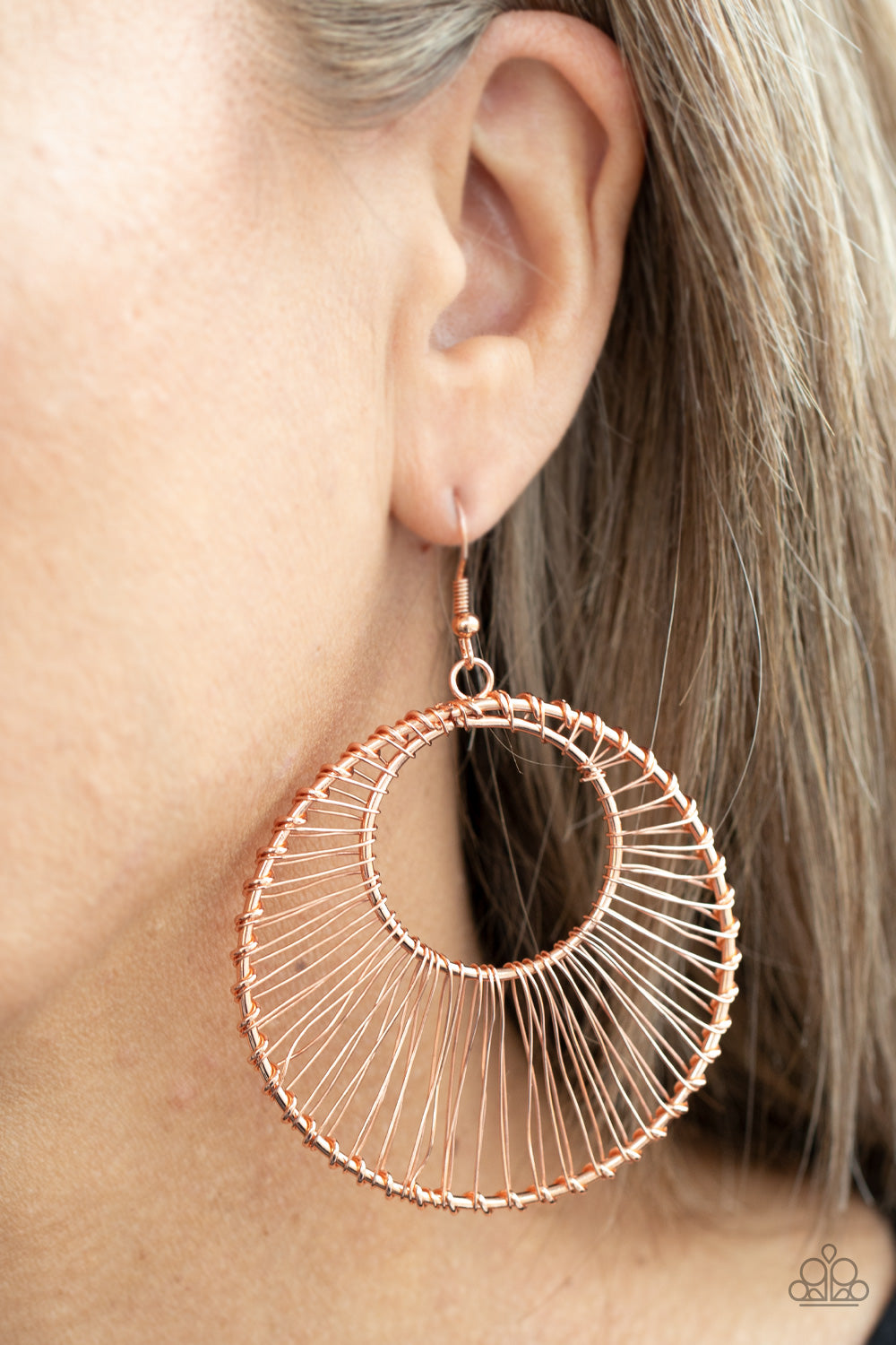 Paparazzi Accessories: Artisan Applique - Copper Earring