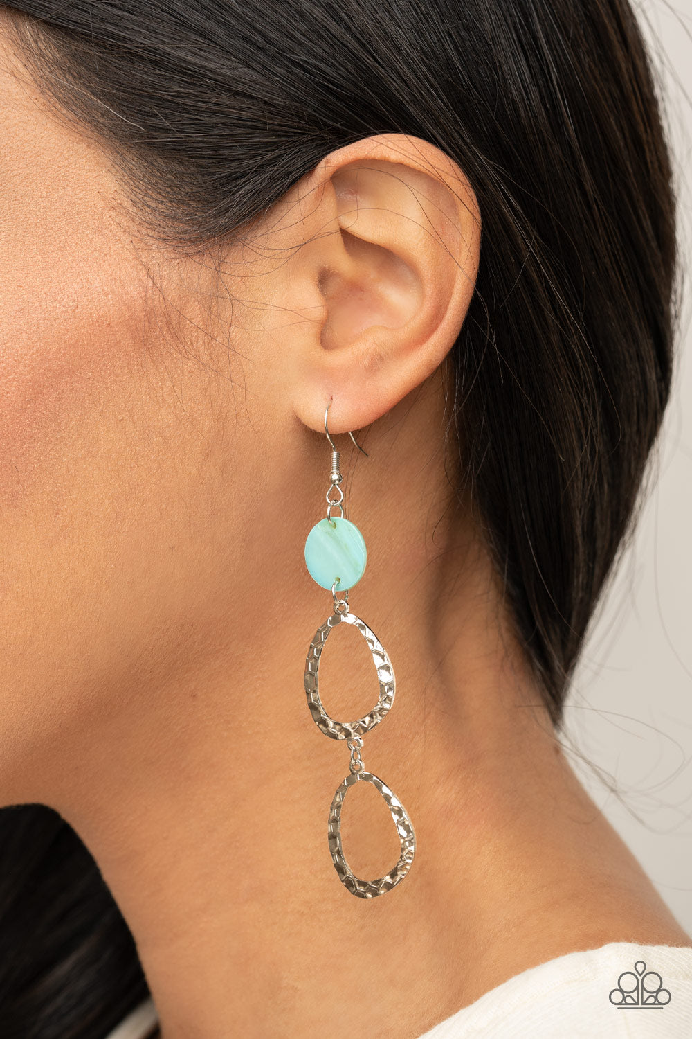 Paparazzi Accessories: Surfside Shimmer - Blue Earring