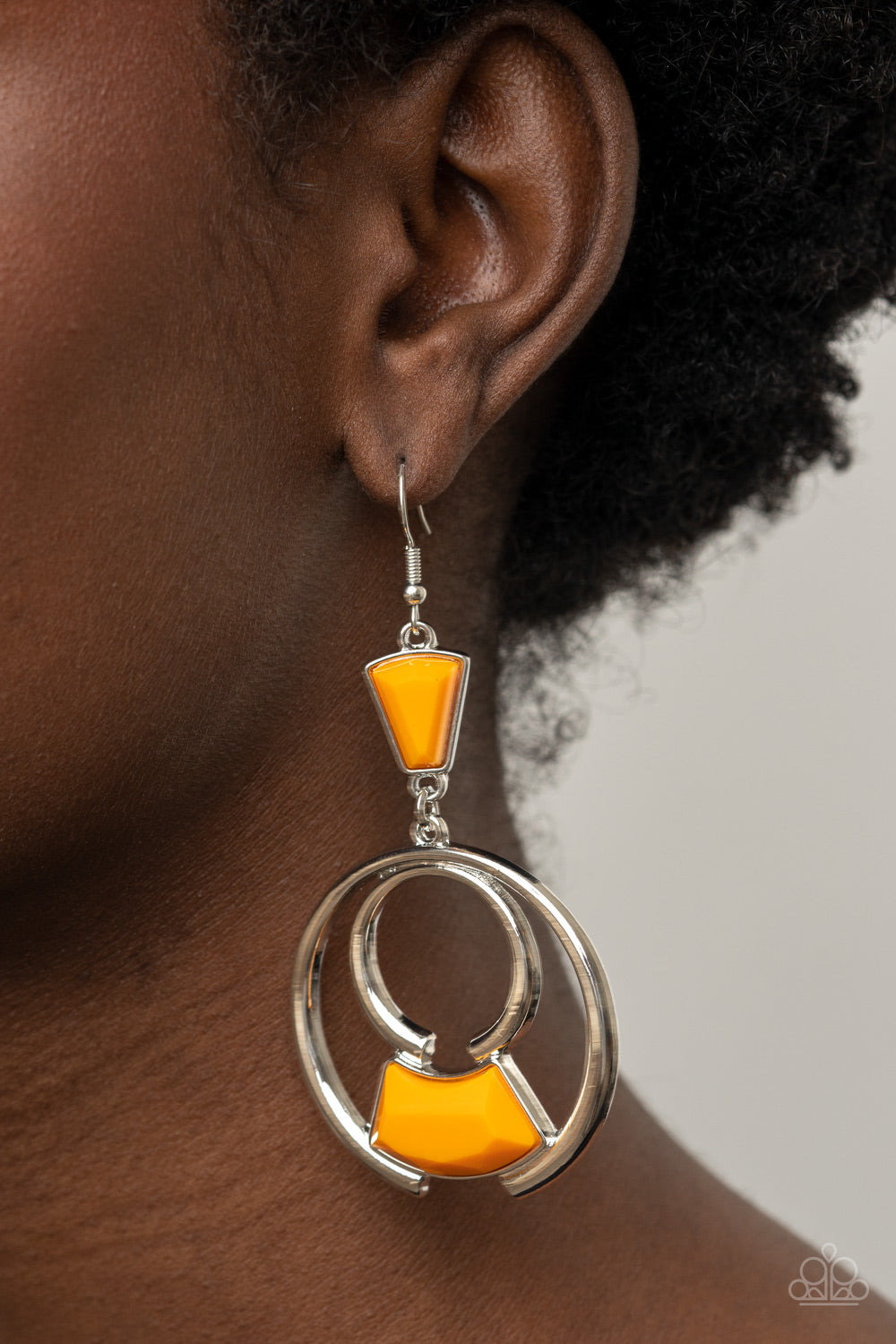 Paparazzi Accessories: Deco Dancing - Orange Earring