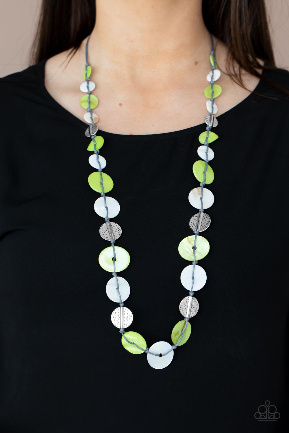 Paparazzi Accessories: Seashore Spa - Green Necklace