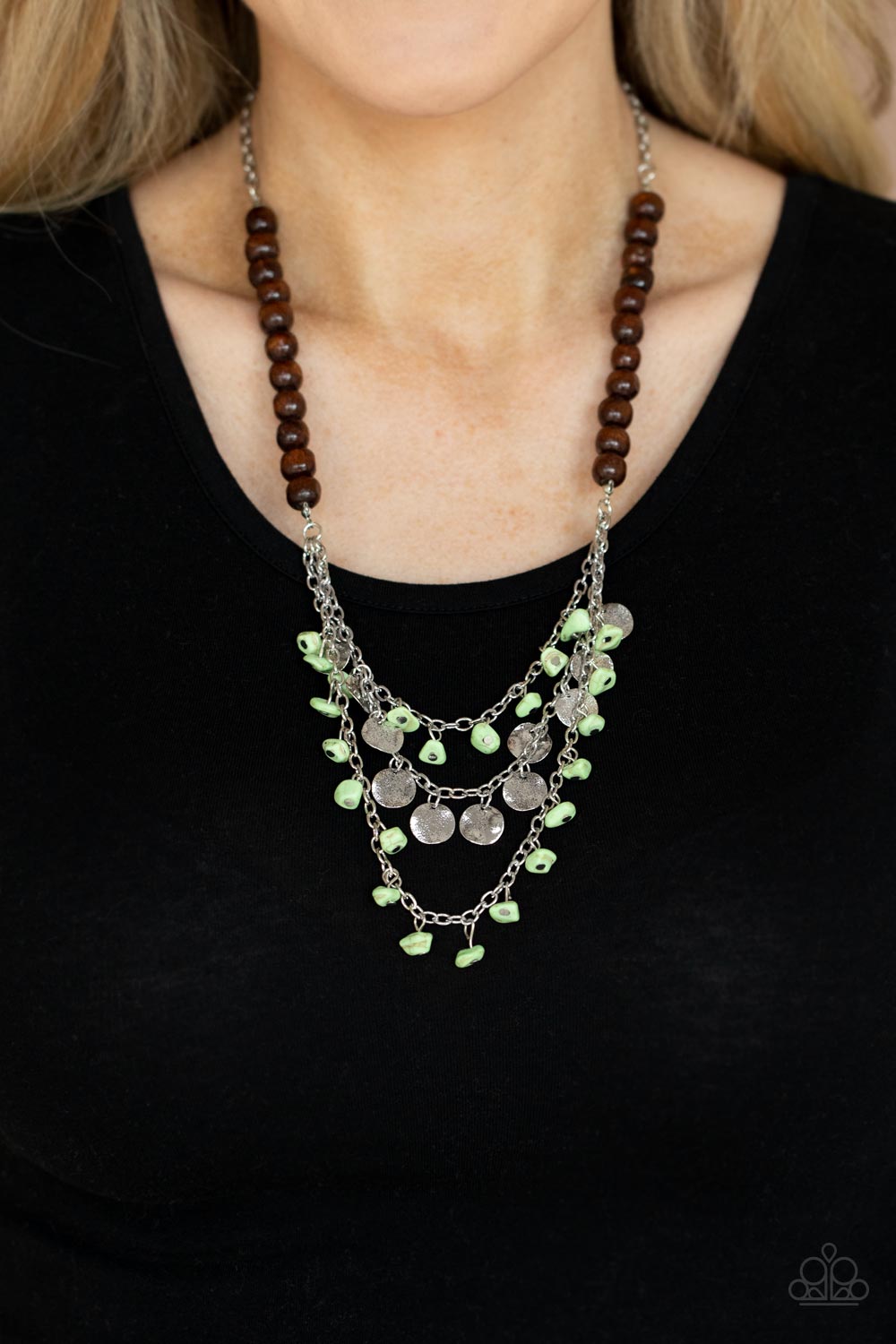 Paparazzi Accessories: Plains Paradise - Green Necklace