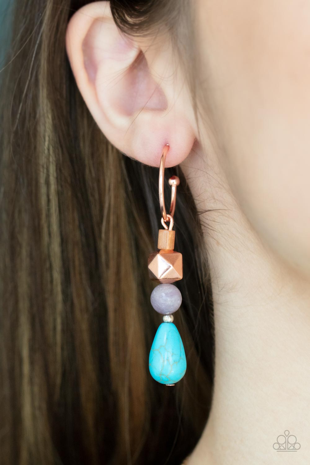 Paparazzi Accessories: Boulevard Stroll - Copper Earring