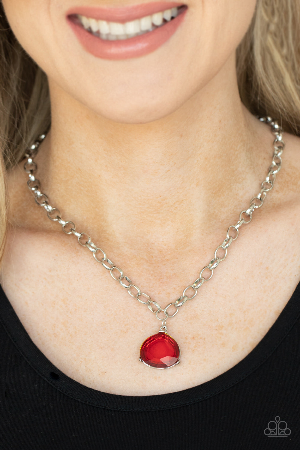 Paparazzi Accessories: Gallery Gem - Red Necklace