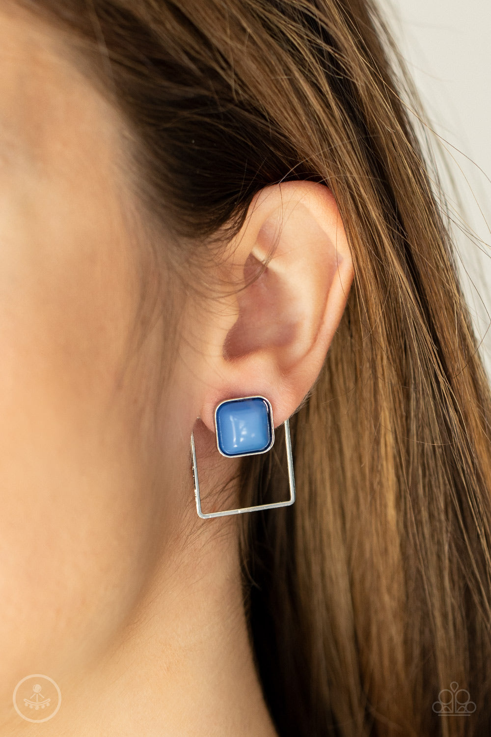 Paparazzi Accessories: FLAIR and Square - Blue Earring