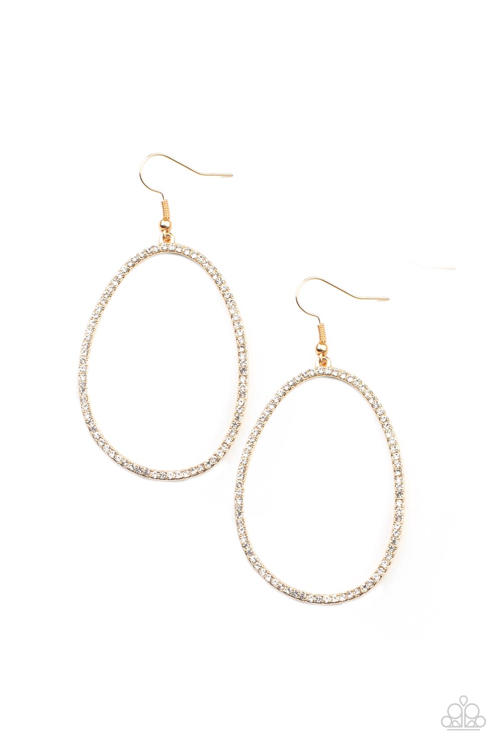 Paparazzi Accessories: OVAL-ruled! - Gold Earring