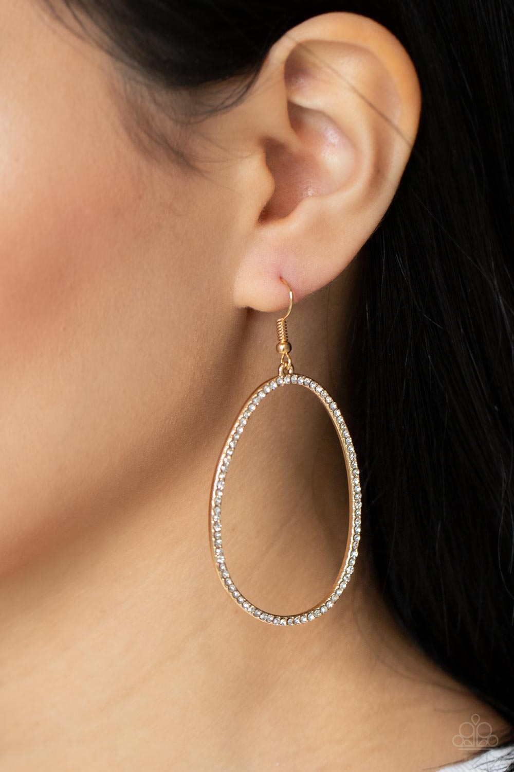 Paparazzi Accessories: OVAL-ruled! - Gold Earring