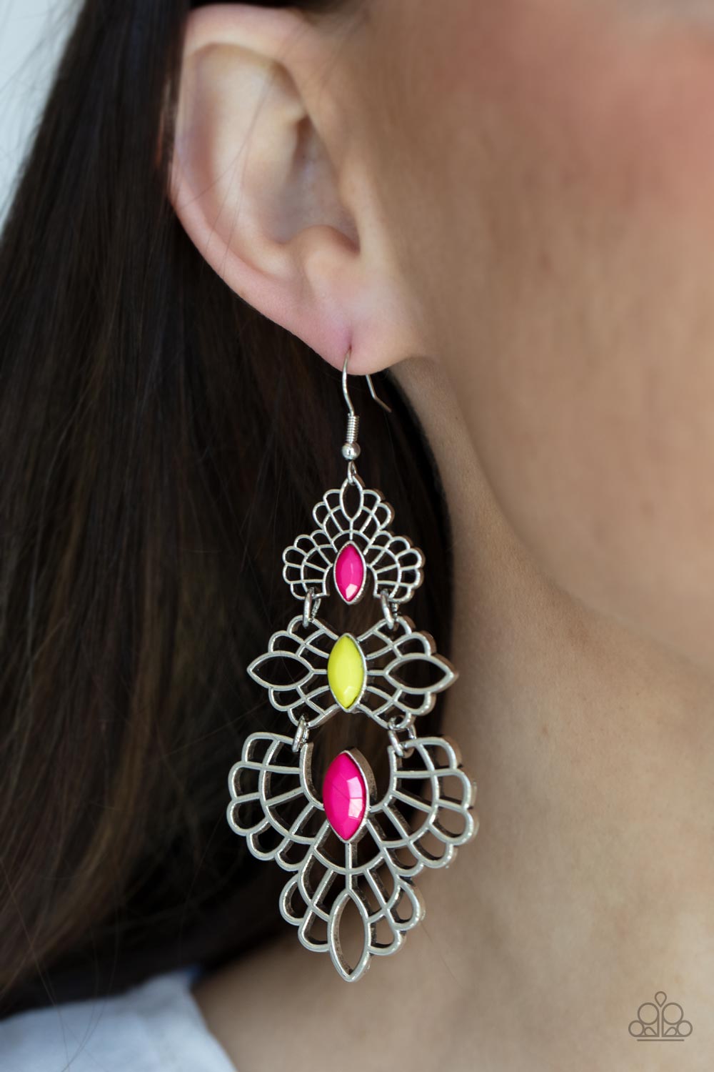 Paparazzi Accessories: Flamboyant Frills - Mulit Earring