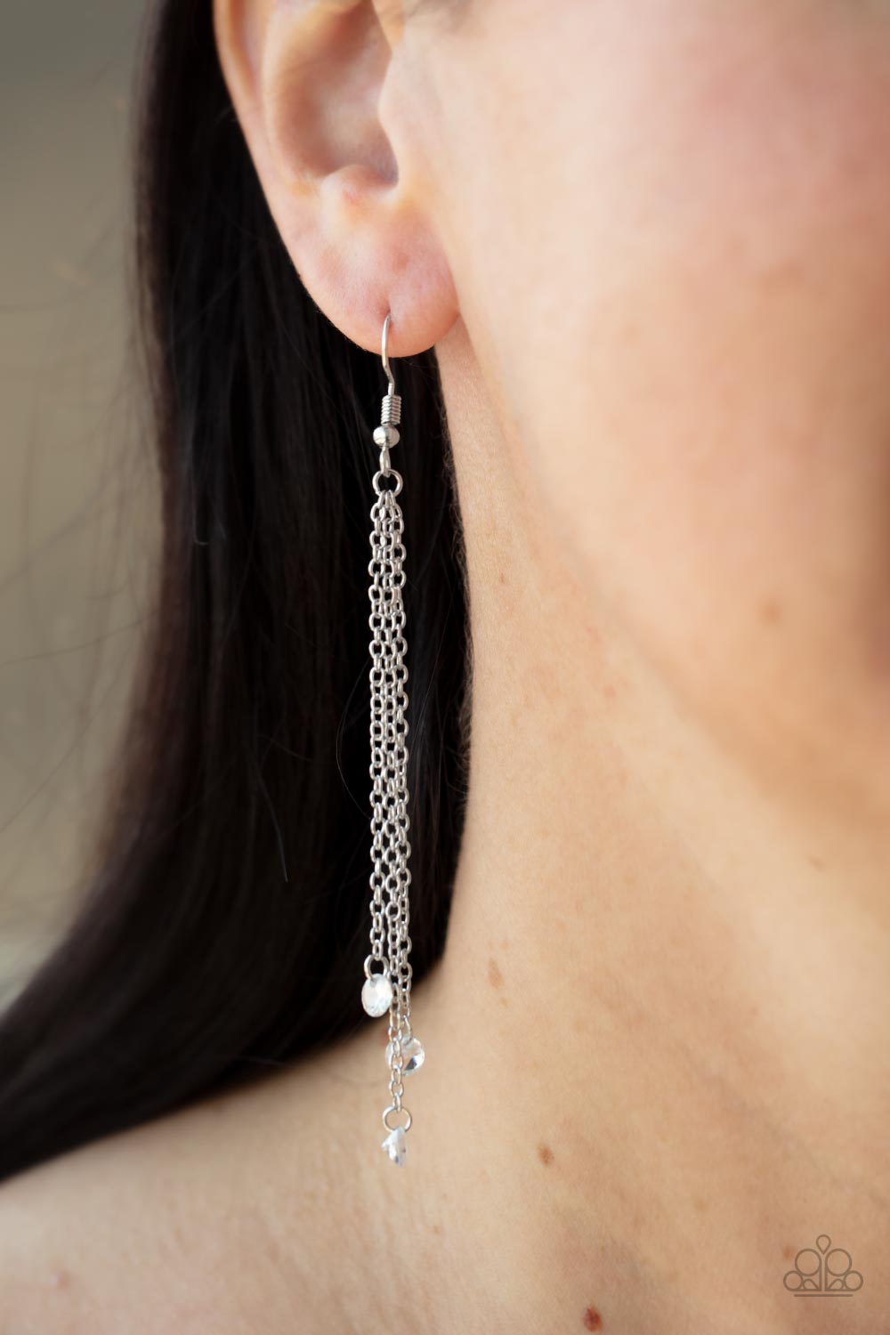 Paparazzi Accessories: Divine Droplets - White Earring