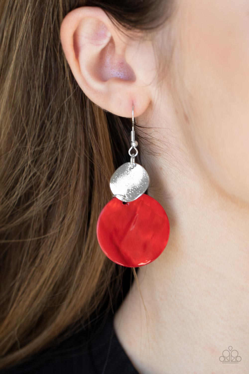 Paparazzi Accessories: Opulently Oasis - Red Earring