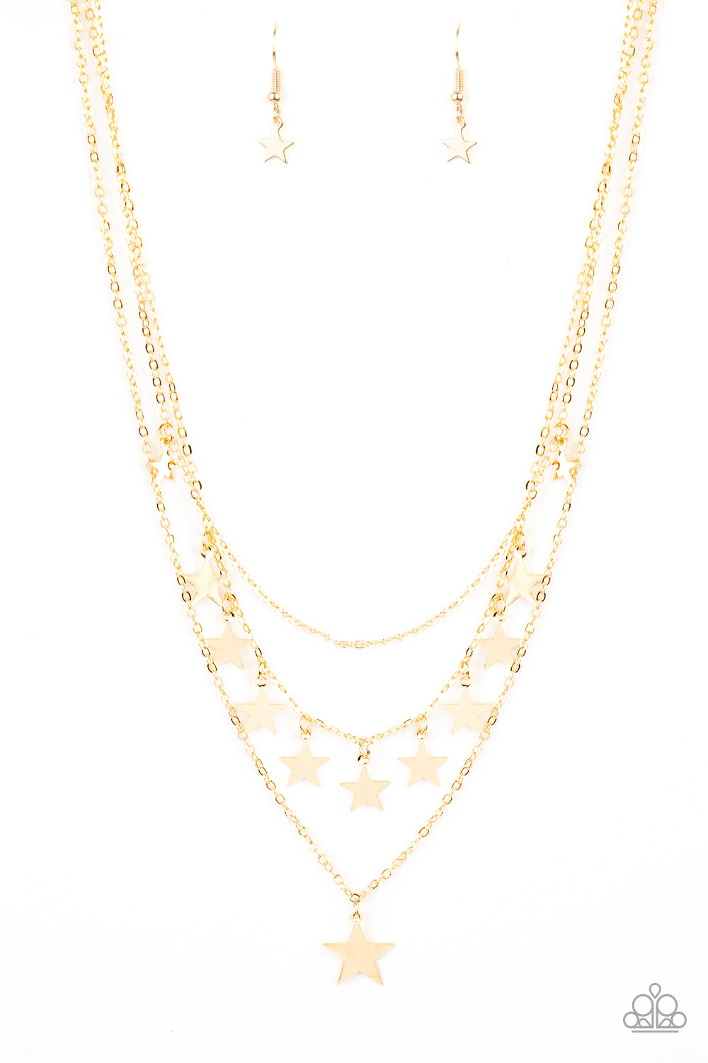 Paparazzi Accessories: Americana Girl - Gold Necklace