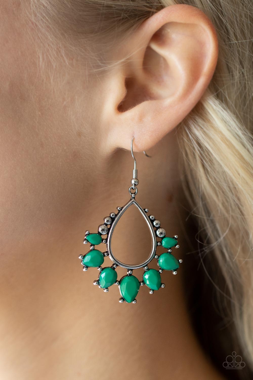 Paparazzi Accessories: Flamboyant Ferocity - Green Earrings