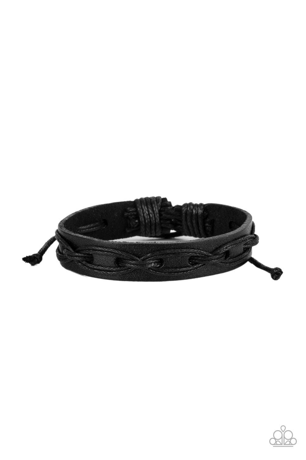 Paparazzi Accessories: Macho Mystery - Black Bracelet