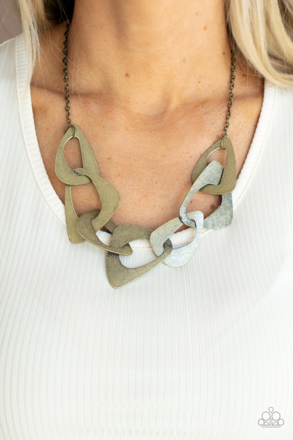 Paparazzi Accessories: Guide To The Galaxy - Brass Necklace