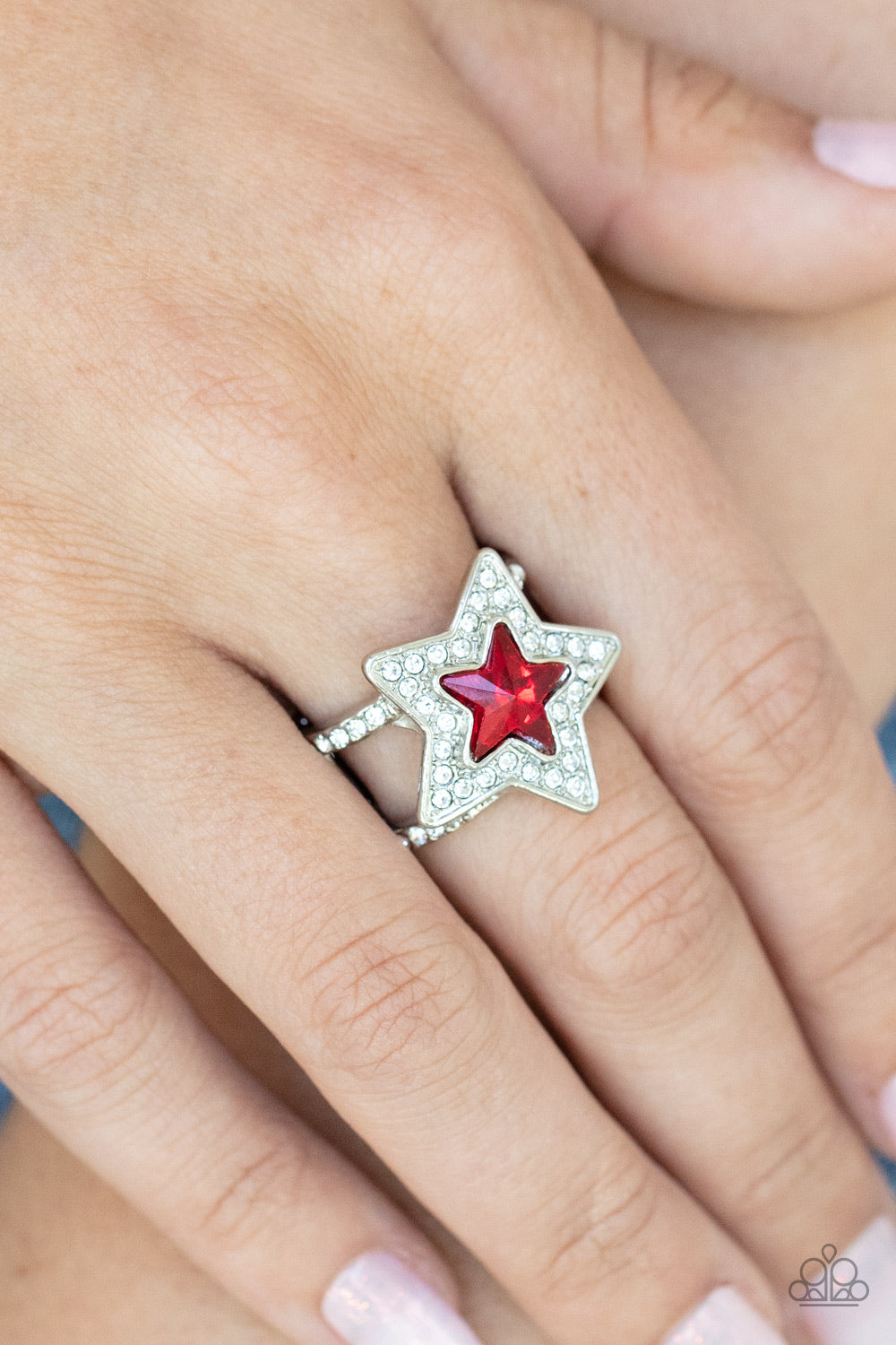 Paparazzi Accessories: One Nation Under Sparkle - Red Ring