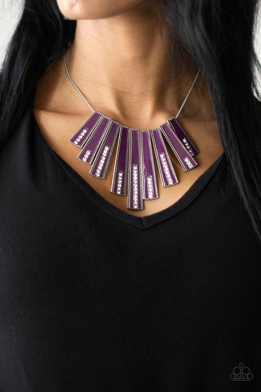 Paparazzi Accessories: FAN-tastically Deco - Purple Necklace
