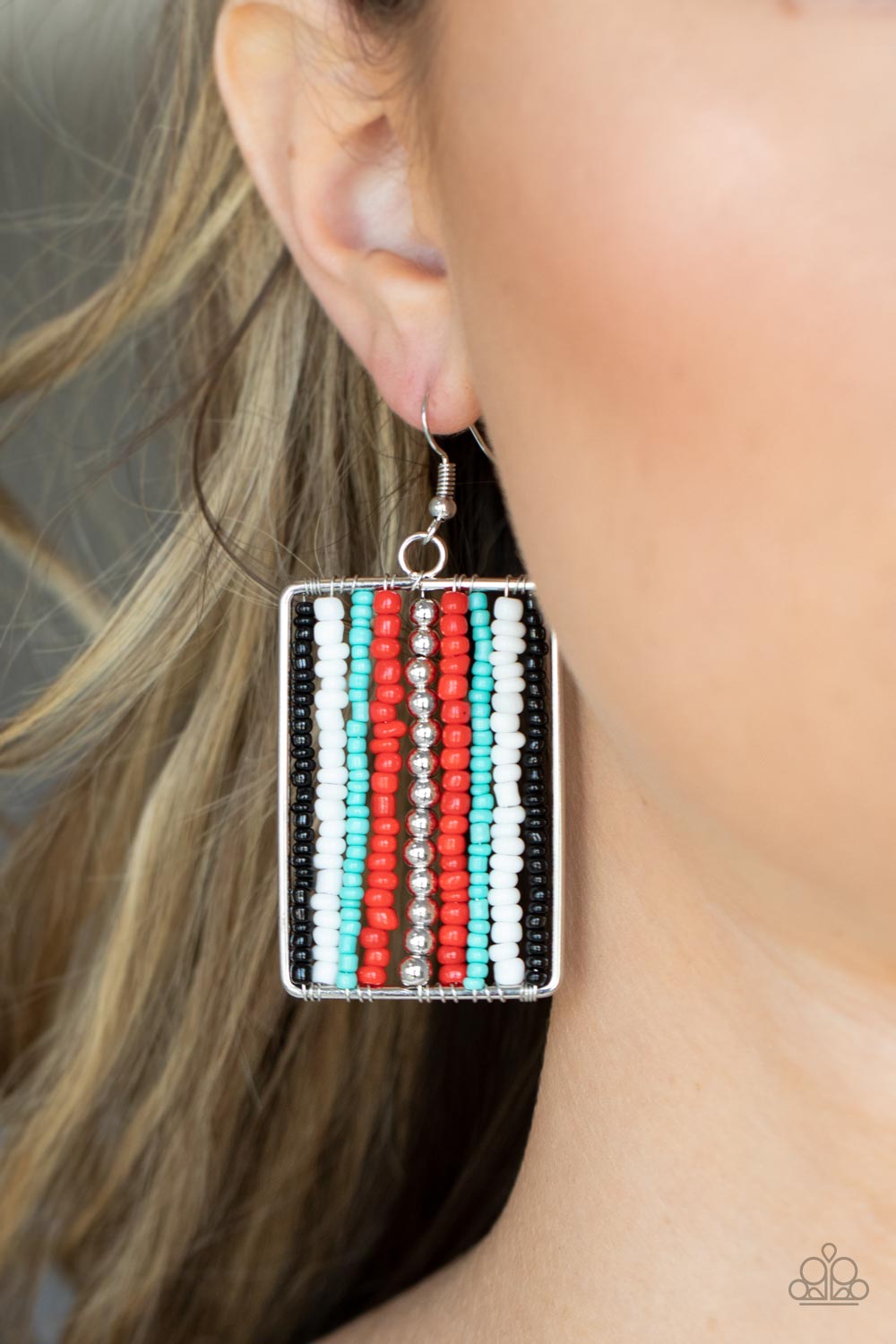 Paparazzi Accessories: Beadwork Wonder - Red Earring