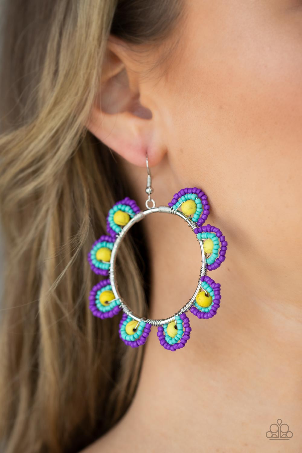 Paparazzi Accessories: Groovy Gardens - Yellow Earring