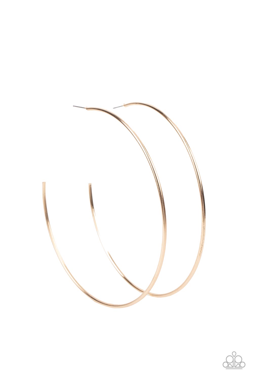 Paparazzi Accessories: Colossal Couture - Gold Hoop Earring