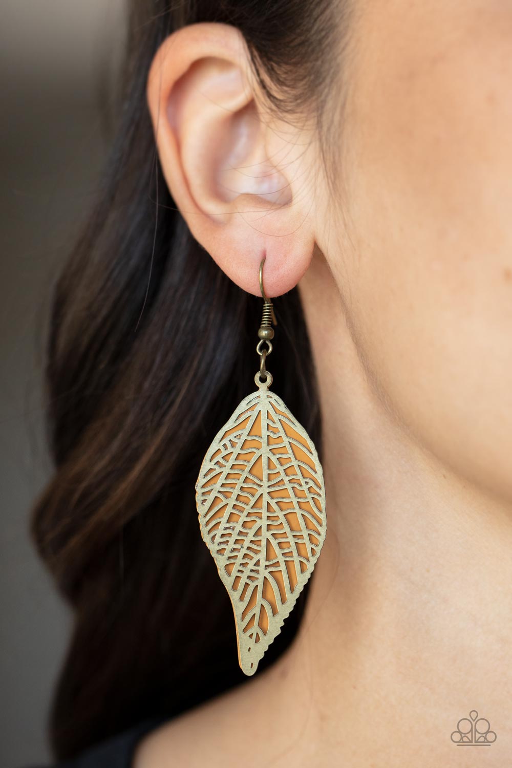Paparazzi Accessories: Leafy Luxury - Brass Earring