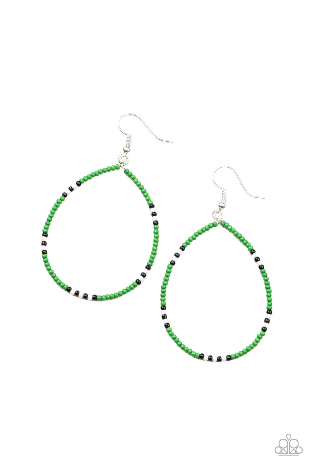 Paparazzi Accessories: Keep Up The Good BEADWORK- Green Earring
