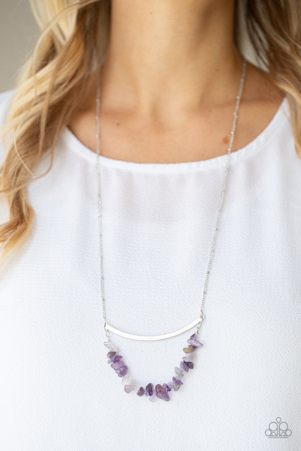 Paparazzi Accessories: Pebble Prana - Purple Necklace