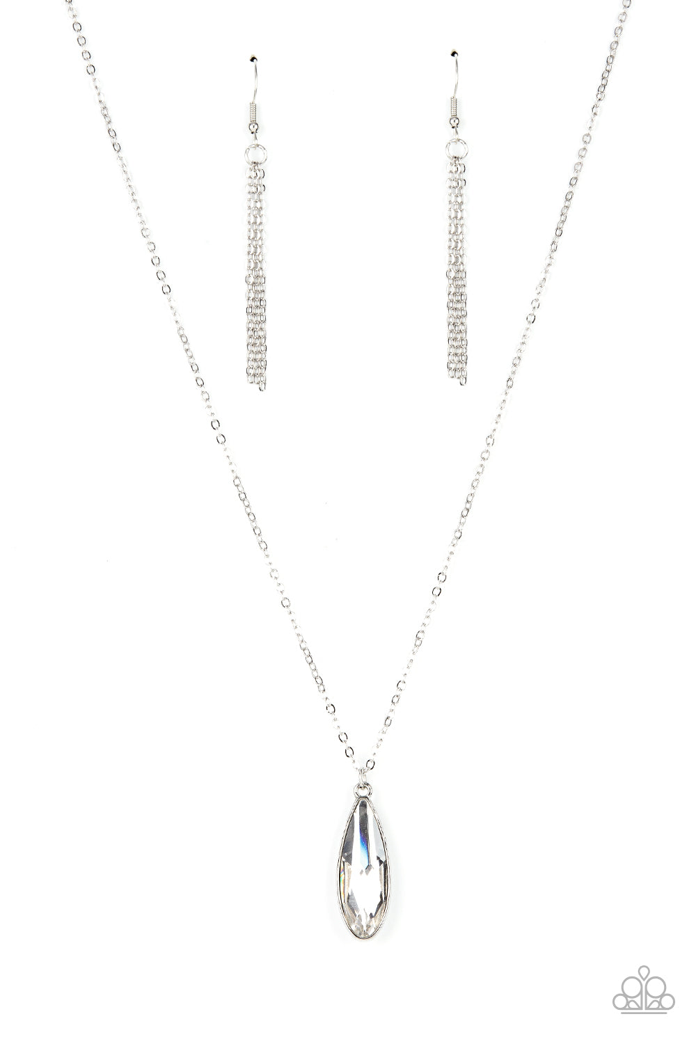 Paparazzi Accessories: Prismatically Polished - White Necklace