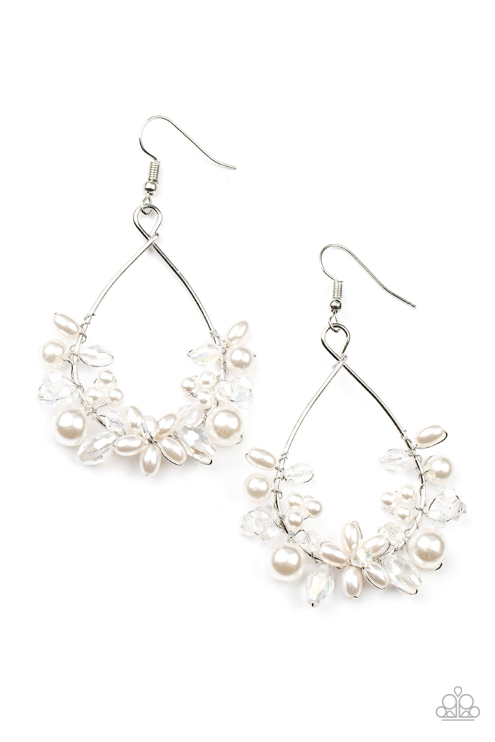 Paparazzi Accessories: Marina Banquet - White Earring