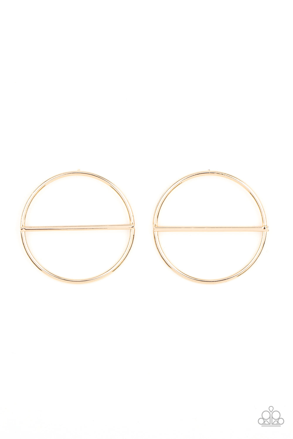 Paparazzi Accessories: Dynamic Diameter - Gold Earring