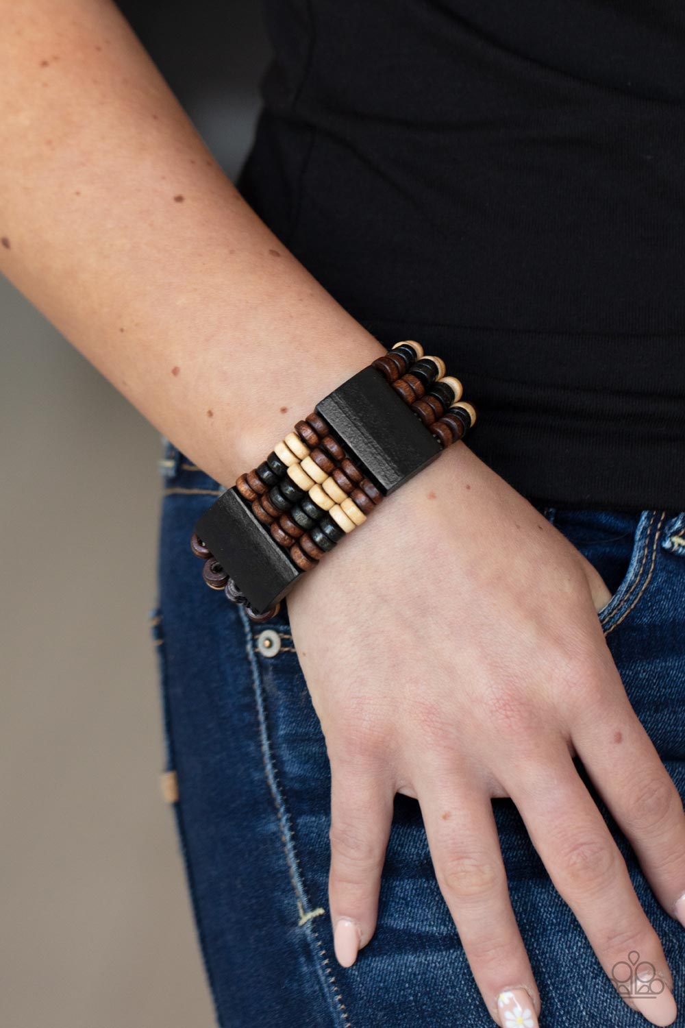 Paparazzi Accessories: Aruba Attire - Black Bracelet
