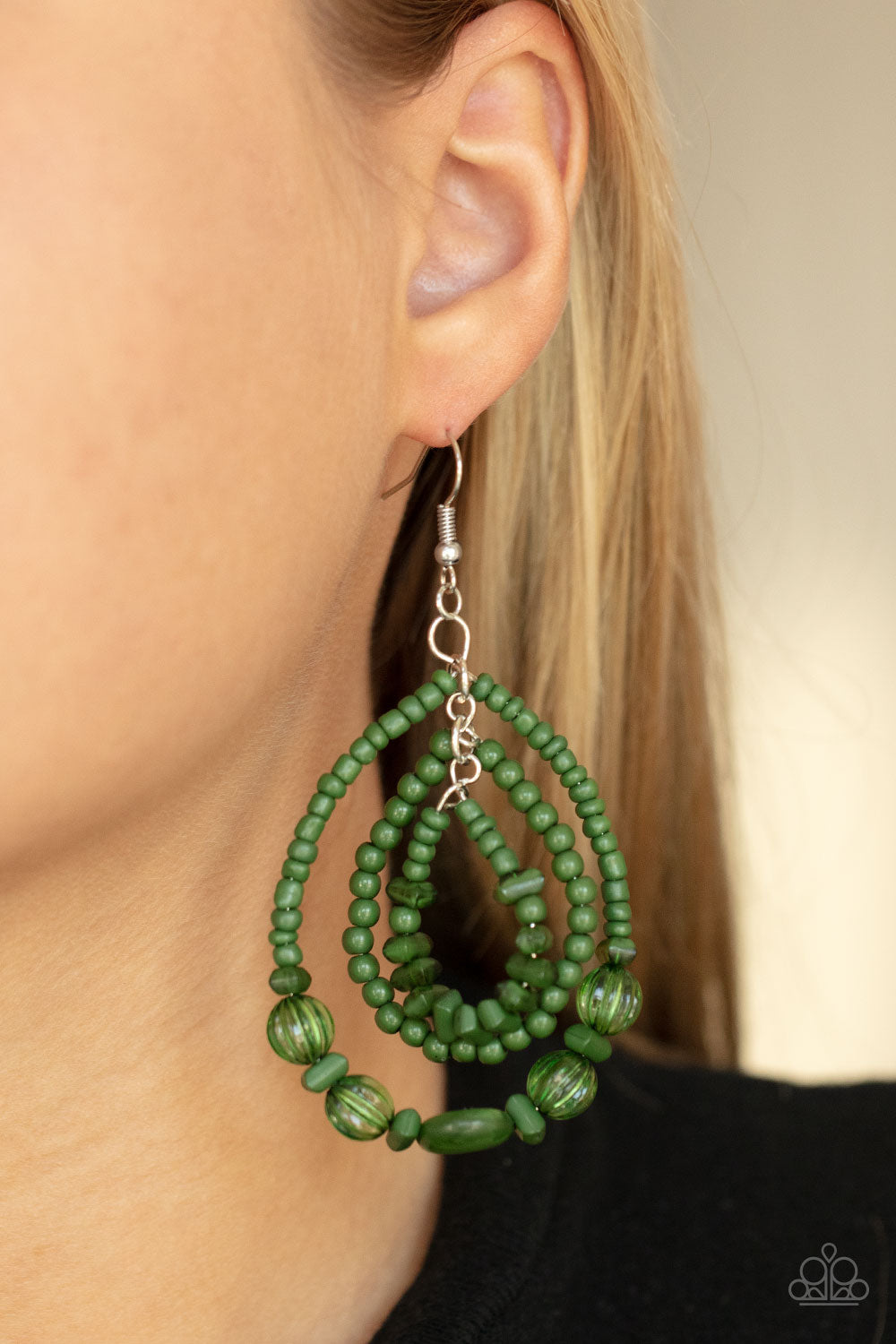 Paparazzi Accessories: Prana Party - Green Earring