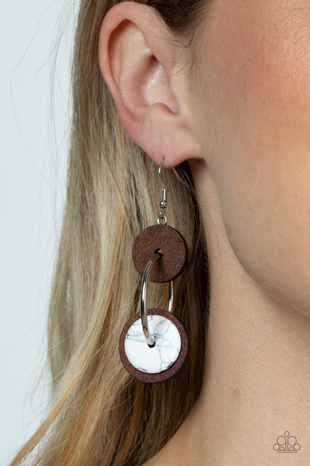 Paparazzi Accessories: Artisanal Aesthetic - White Earring