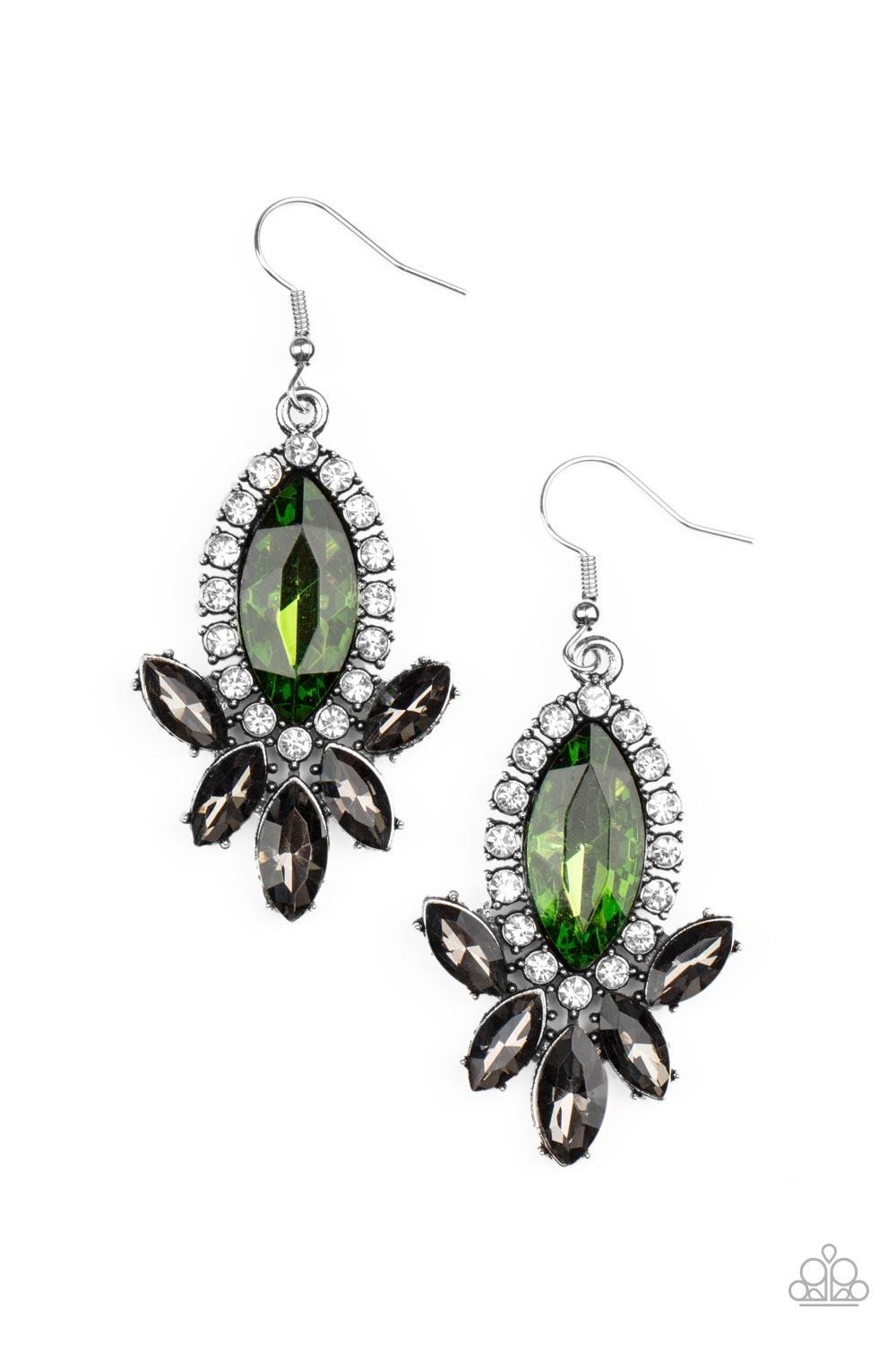 Paparazzi Accessories: Serving Up Sparkle - Green Earring