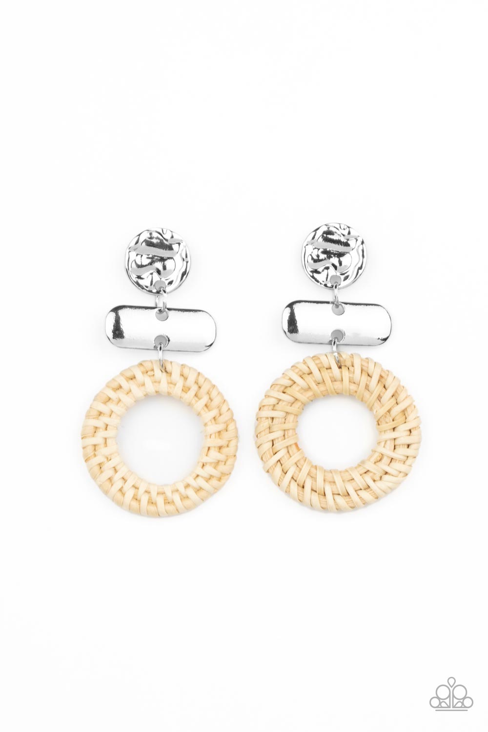 Paparazzi Accessories: Woven Whimsicality - White Earring