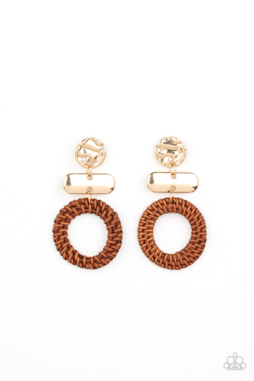 Paparazzi Accessories: Woven Whimsicality - Gold Earring