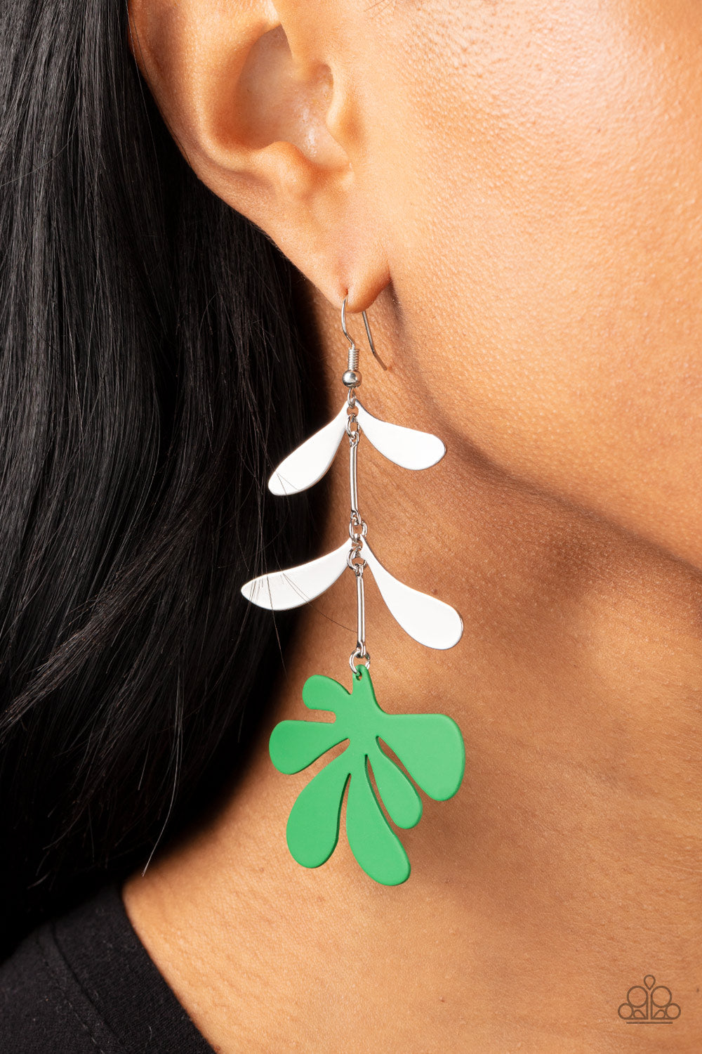 Paparazzi Accessories: Palm Beach Bonanza - Green Earring