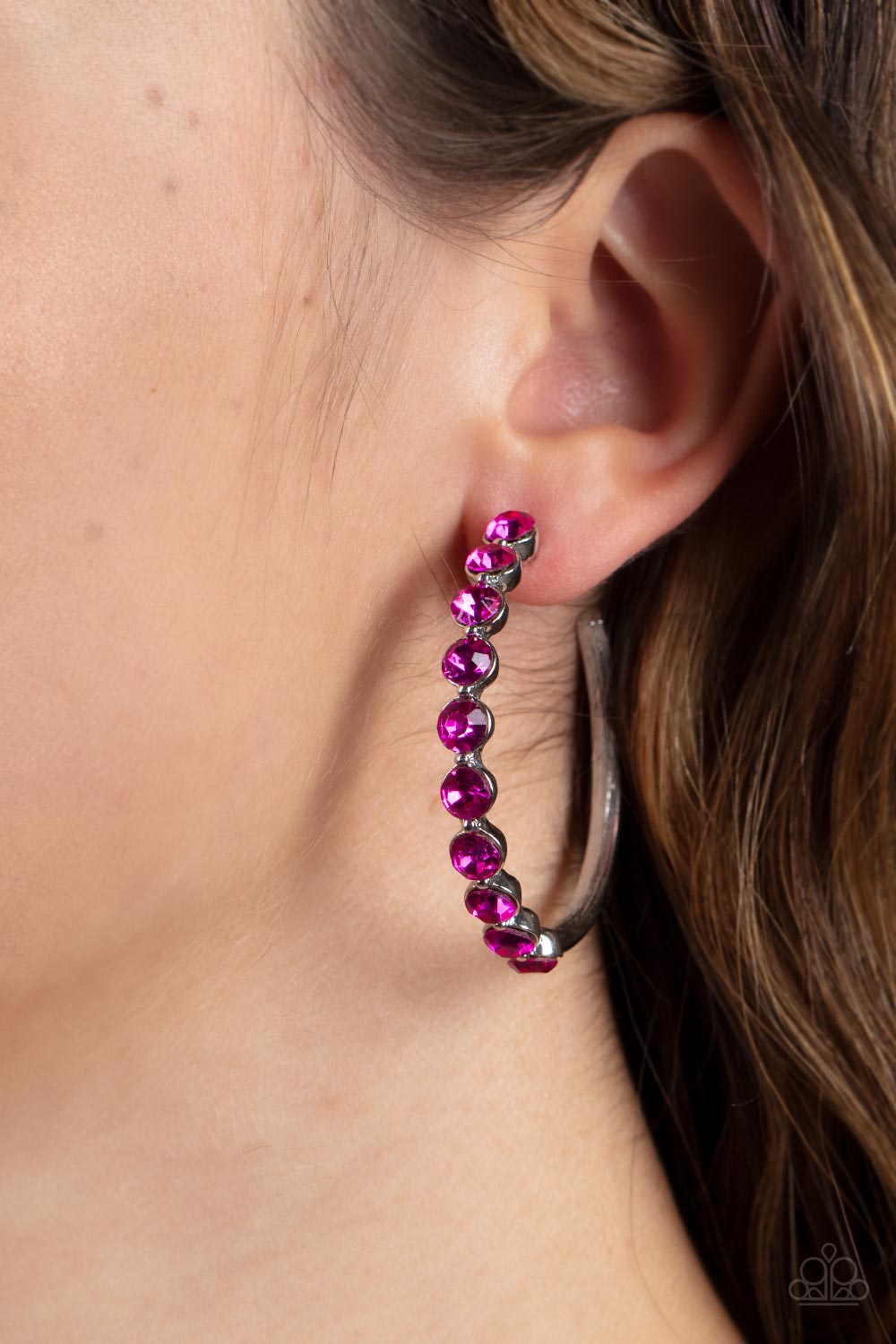 Paparazzi Accessories: Photo Finish - Pink Earring