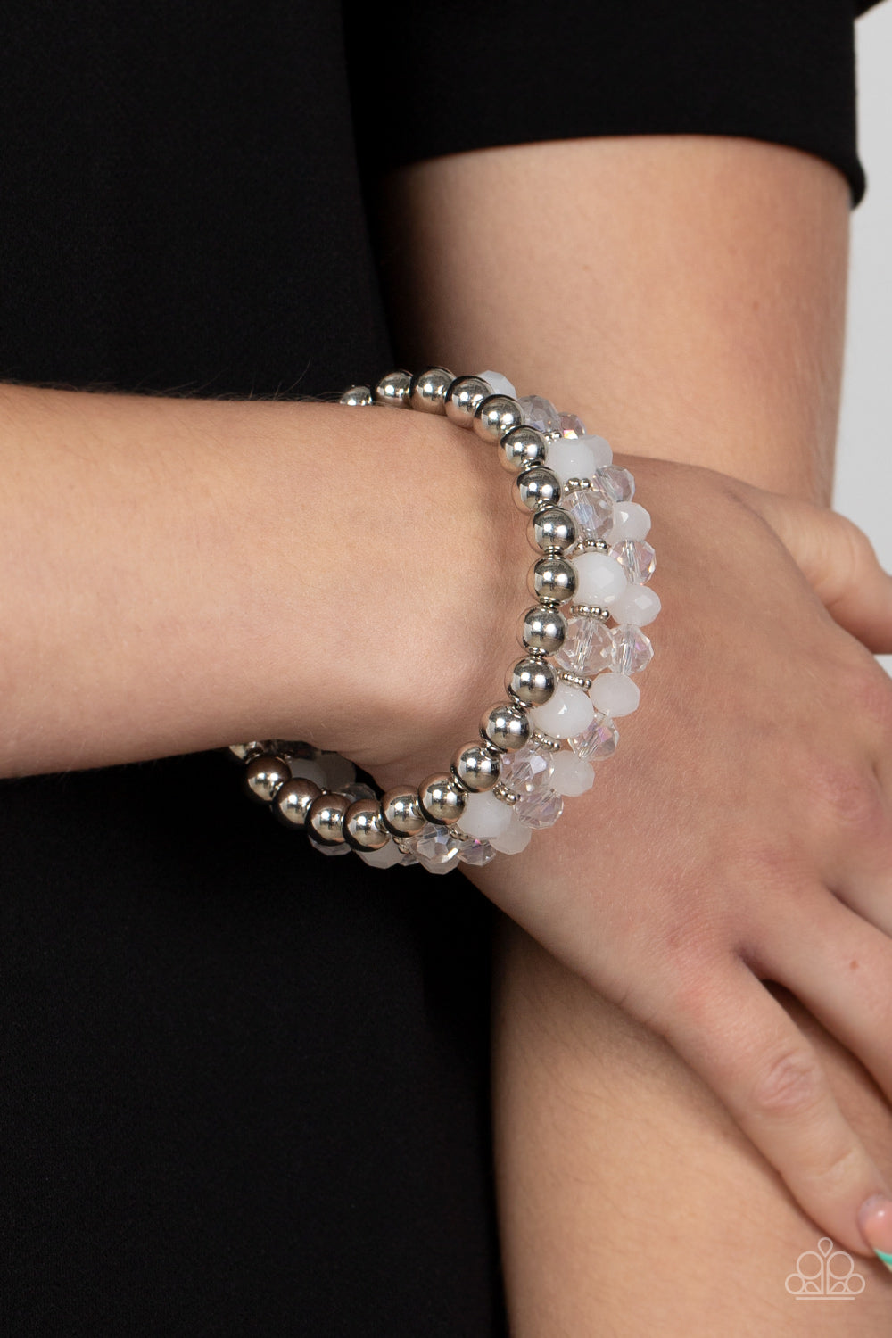 Paparazzi Accessories: Gimme Gimme - White Bracelet