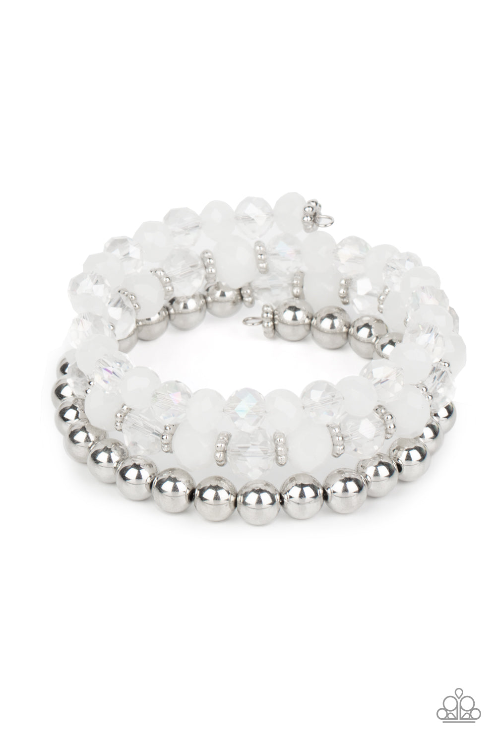 Paparazzi Accessories: Gimme Gimme - White Bracelet