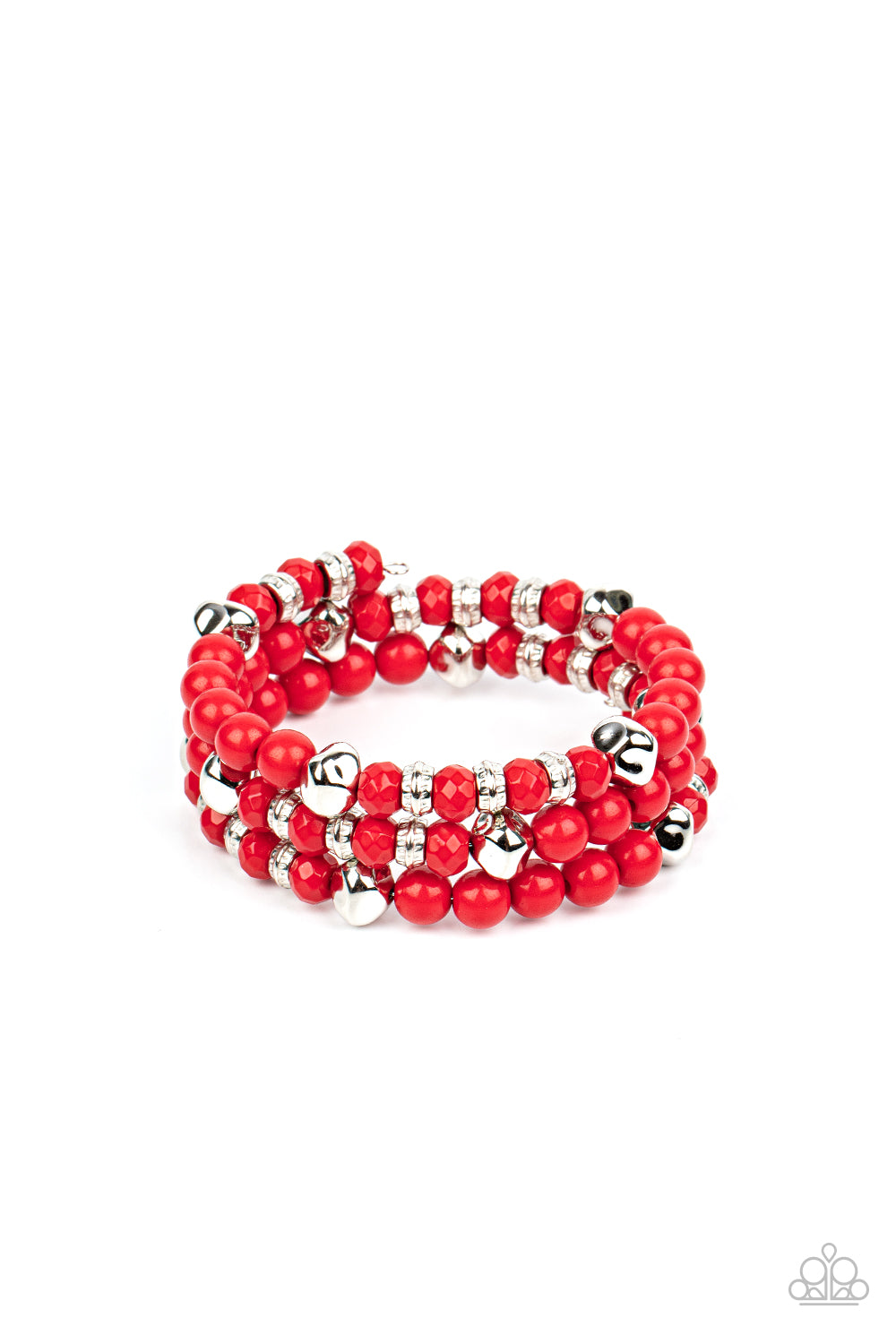Paparazzi Accessories: Vibrant Verve - Red Bracelet